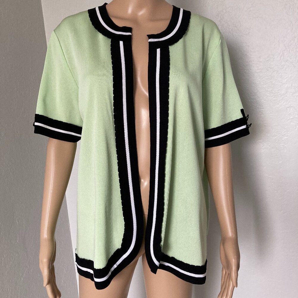 Exclusively Misook Green Jacket Extra Large Xl - image 1